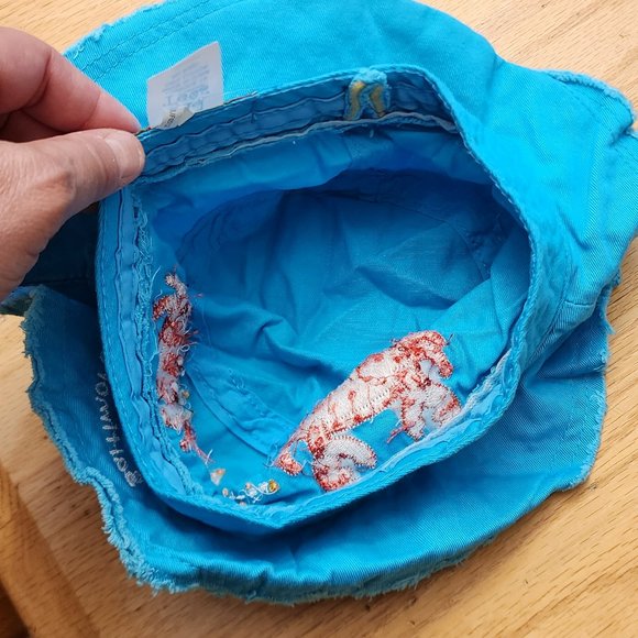 NWOT Kid Tees Aqua Baltimore Crab Bucket Hat Size 6-12 Months - Picture 11 of 12